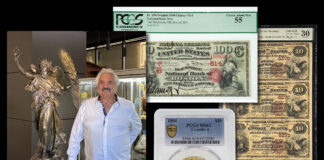 $3 Million Saint-Gaudens Bronze Highlights New Beverly Hills Coin Gallery Lipton Coins Fine Art & Antiques Beverly Hills gallery highlights with rare U.S. gold coin, historic banknotes and Saint-Gaudens Victory bronze