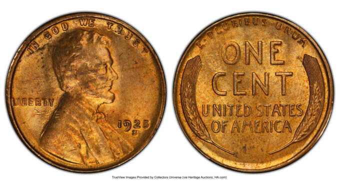 1925-S Lincoln Cent MS64 Red | CoinNews 1925-S Lincoln Cent MS64 Red