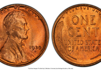 140-Coin Lincoln Cent Collection Tops $309K at Heritage Auction 1930-D Lincoln Cent MS67 Red