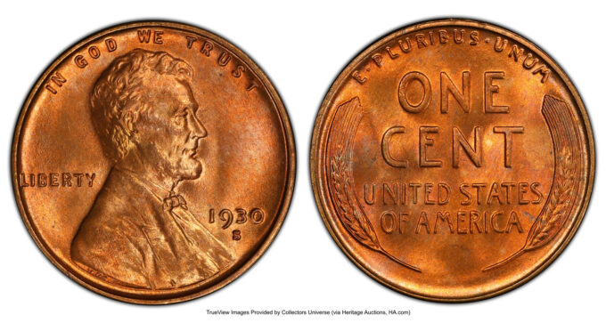 1930-S Lincoln Cent MS67 Red | CoinNews 1930-S Lincoln Cent MS67 Red