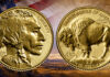 US Mint Reveals 2026 1/10-Ounce Gold Buffalo With 20th Anniversary Mark Obverse and reverse of the 20th Anniversary 2026-W $5 Reverse Proof American Gold Buffalo coin