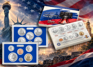 U.S. Mint Launches Proof Set With Exclusive 1776-2026 Clad Coins Semiquincentennial 2026 Proof Set coins and packaging